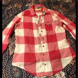 Hollister half sleeve button up